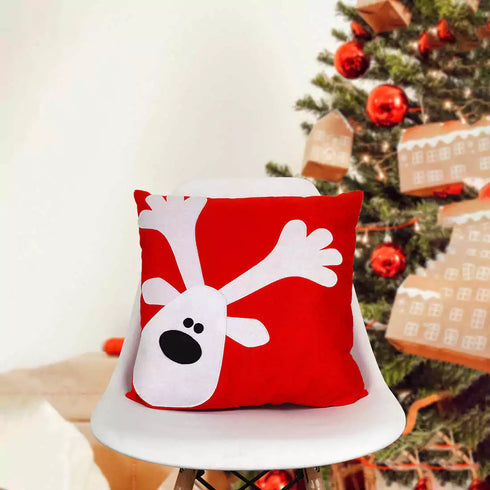 3D Reindeer Christmas Cushion